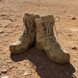 Bottes de randonnée en daim marron coyote pour hommes SF07, imperméables, toutes saisons, chaussures de randonnée et d'activités de plein air - Product Image 6