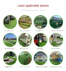 Césped <span class=keywords><strong>Artificial</strong></span> de 25 mm, Resistente al Fuego, Impermeable, Anti-UV, de 2 m de Ancho, para Jardín, Paisajismo, Interiores y Exteriores, Venta al Por Mayor - Product Image 4