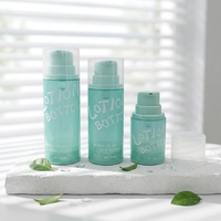 Botol Pompa Airless PP 30ml 50ml 100ml 120ml dengan Logo Custom, Warna Matte Custom, Diameter Besar untuk Serum Perawatan Kulit