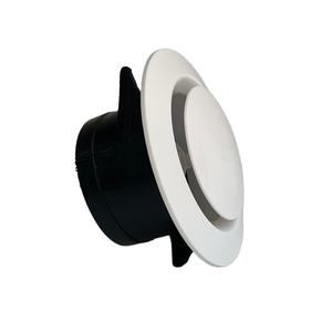 Amortiguadores de difusor de plástico de techo redondo ABS de PVC Premium para aire acondicionado HVAC para ventilación de Hospital difusor de chorro descendente - Product Image 1