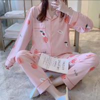 Pyjama pour femmes Sfy-y513, pantalon à manches longues printemps-été, ensemble de pyjama, motifs multiples, adorable vêtement de nuit pour filles, vêtements de maison pour femmes