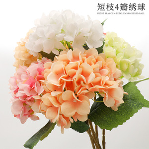 ดอกไฮเดรนเยียจำลองแบบแท่งอมยิ้ม ขนาด 46 ซม. ทำจากพลาสติกและผ้าไหม สำหรับตกแต่งงานแต่งงาน งานกลางแจ้ง ของตกแต่งบ้าน สไตล์คลาสสิก คุณภาพสูง - Product Image 6