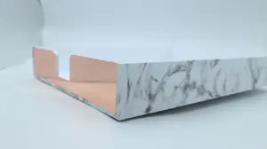 Vente chaude 1 niveau acrylique marbre Art bureau A4 organisateur de documents pour la collecte de papier et support de plateau de fichiers