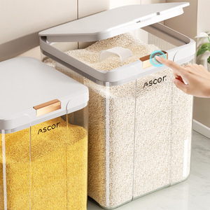 Ascor Rice Storage Container 20 Catties Airtight Sealed Insect Proof Moisture Proof Rectangle Shape - Product Image 1