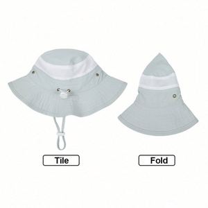 Chapeaux Bob Personnalisés en Gros avec Logo, Protection Solaire en Maille, Respirants, Séchage Rapide, Casquettes Ajustables pour Enfants - Product Image 4