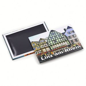 Custom Size Printing Magnets Refrigerator Tourist Scenery Photo Souvenir Customized Tin <b>Fridge</b> Magnet - Product Image 5