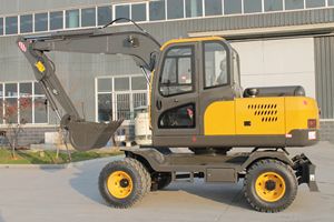 Excavadora de ruedas LICHMACH Sinomach de 5 toneladas hidráulica pequeña con motor Yanmar y componente de motor de núcleo de bomba Shimadzu - Product Image 2