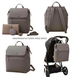 <span class=keywords><strong>Bolsa</strong></span> de Lactancia de Cuero PU de Fabricante OEM, <span class=keywords><strong>Bolsa</strong></span> de Pañales de Cuero Vegano para <span class=keywords><strong>Hospital</strong></span> <span class=keywords><strong>y</strong></span> Maternidad con Organizador de Almacenamiento - Product Image 2