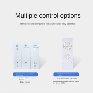 Ventilador de Techo Silencioso con Motor de Corriente Continua, 3 Aspas Metálicas y Lámpara LED con Control Remoto para Dormitorio y Sala de Estar - Product Image 3