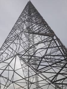 Self supporting <b>TV</b> tower lattice steel cell phone signal 3 legged telecom triangular radio tower Vietnam - Product Image 2