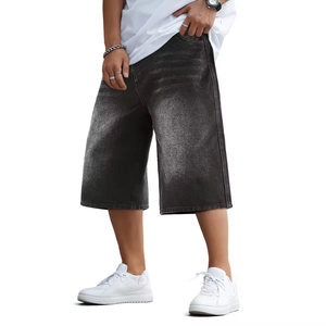 Shorts <span class=keywords><strong>en</strong></span> <span class=keywords><strong>jean</strong></span> amples et décontractés pour hommes, parfaits pour l'été - Product Image 2