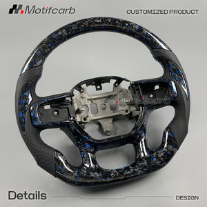 Volante de Fibra de Carbono Forjado Azul Personalizado para Dodge Ram 1500 TRX Rebel X Big Horn 4x4 2500 3500 2021-2026, Mejora del Interior - Product Image 3