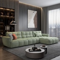 Fabricante de productos en forma de L, conjunto de sofá de salón de cuatro plazas, muebles de sala de estar, sofá seccional moderno