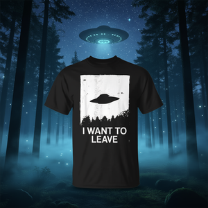 Camiseta Promocional con Silueta Simple de OVNI para Expresar tu Estilo Extraordinario - Product Image 3