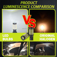 JIACHI Focos T10 bombilla Led para coche Super brillante W5W Led 3014 54SMD lámpara automática 168 194 blanco 6000K DC12V 12-24V luz de matrícula