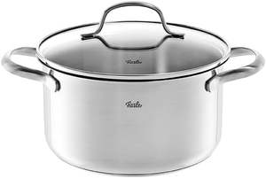Ensemble de casseroles <span class=keywords><strong>Fissler</strong></span> San Francisco en acier inoxydable 3 pièces avec couvercle en verre pour cuisinières à induction - Product Image 2