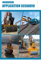 Compacteur à tambour en promotion – Idéal pour diverses mini-excavatrices, construction routière et compactage de pentes