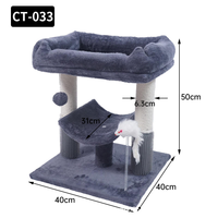 Arbre à chat de luxe écologique Manji Factory pour petits animaux, en bois et plastique durables, griffoir interactif pour animaux de compagnie