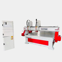 Routeur CNC multi-têtes 1325 robuste de conception spéciale pour la fabrication de meubles avec pompe à engrenages NC Studio PLC pour la découpe du bois