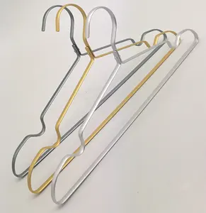 Gold Wire Square Metal Lingerie Space Saving Hangers Metal Wholesale For Cloths