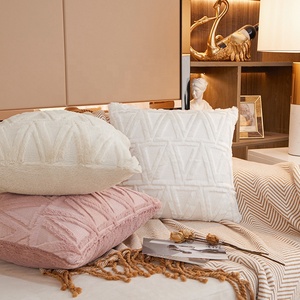 <span class=keywords><strong>Funda</strong></span> <span class=keywords><strong>de</strong></span> cojín <span class=keywords><strong>de</strong></span> felpa corta, estilo nórdico, color sólido, 45x45, otoño e <span class=keywords><strong>invierno</strong></span>, para cabecera, exterior, novedad - Product Image 3