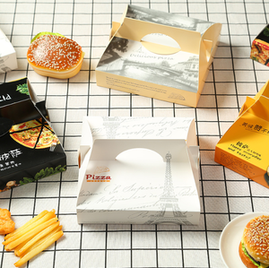 Vente directe d'usine, boîtes en papier recyclé personnalisables de 9/10 pouces, finition mate, pour pizza et produits alimentaires, emballage alimentaire - Product Image 4