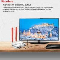 Kit Extensor Inalámbrico de Metal 58G 4K 1080P 300m 1 TX-1 RX Transmisor y Receptor de Video con Salida IR para TV/PC