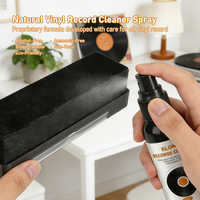 Kit de nettoyage ultime pour disques vinyles ELON - Nettoyant écologique sans alcool à base d'extraits végétaux avec brosse et soin de l'aiguille du lecteur