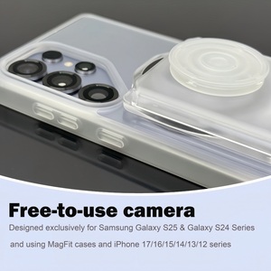 Usine En Gros En Plastique Support Magnétique Portefeuille Téléphone Grip Doigt Titulaire 3 Galaxy S24 Ultra Clair Mince Mode Carte De Crédit - Product Image 5