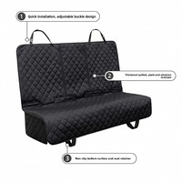 Housse de siège arrière pour chien, imperméable, style hamac, avec tissu résistant aux taches pour la rangée arrière
