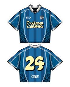 เสื้อฟุตบอลผ้าตาข่ายโพลีเอสเตอร์สำหรับผู้ชาย Tontons เสื้อฟุตบอลไซส์ใหญ่พิเศษระบายอากาศได้ดีแบบสั่งตัด - Product Image 1