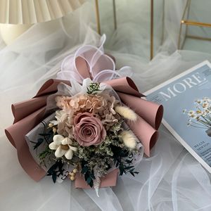 <span class=keywords><strong>Ramo</strong></span> de flores pequeñas naturales románticas, <span class=keywords><strong>ramo</strong></span> de flores de boda, <span class=keywords><strong>ramo</strong></span> de rosas preservadas para decoración de eventos de Graduación - Product Image 4