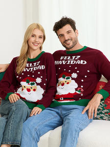 Factory Christmas Sweater for Women <strong>Men</strong> Kids Cute Family Matching Pullover Knit <strong>Jumpers</strong> for Holiday Party - Product Image 4