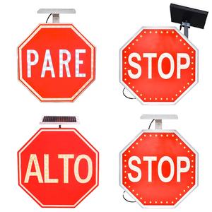 Segnali stradali di energia stradale di traffico solare di vendita calda con illuminazione a led segnali di avvertimento a led di errore - Product Image 5