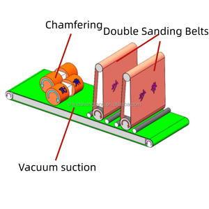 Mesin chamfer otomatis sisi ganda logam Deburring tepi aluminium atau baja tahan karat kualitas terjamin - Product Image 3