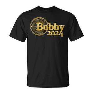 Camiseta Bobby 2024 Bitcoiner, camiseta promocional unisex de manga corta con cuello redondo para adultos - Product Image 1