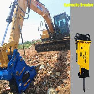 China Venda Quente Caixa/Tipo Superior Hidráulica Rock Breaker Demolição 68 75 45 140 155 mm Shank Diâmetro Escavadeira Martelo Disjuntor - Product Image 4