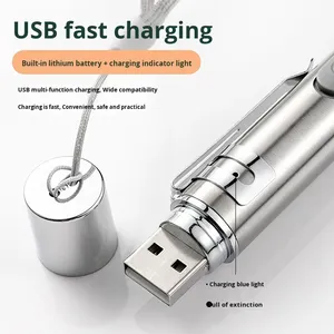 USB có thể sạc lại hồng ngoại mèo con trỏ <span class=keywords><strong>laser</strong></span> đồ chơi đa mô hình thép không gỉ Pet trêu chọc Cây Đũa phép cho chó và mèo chơi trong nhà - Product Image 3