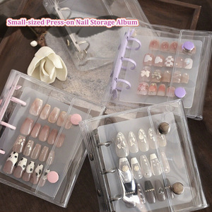Présentoir portable compact transparent pour faux ongles – Support en plastique pour catalogue de couleurs et présentation de capsules d'ongles pour salon de manucure - Product Image 4