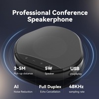 Microphone sans fil omnidirectionnel M06, prise de son à 5 m, haut-parleur de conférence de bureau, microphone USB pour appels, écho