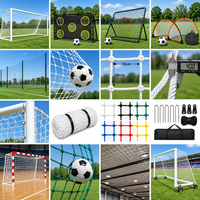 But de football pliable professionnel 7m avec filet extérieur pour seniors et maille personnalisable