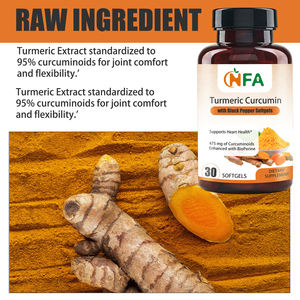 Cápsulas Blandas de Cúrcuma y Curcumina de Marca Privada, Suplemento Dietético, Extracto de Cúrcuma, Apoya la Salud del Corazón, Aumenta la Pérdida de Peso - Product Image 5