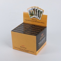 Cartes à jouer personnalisées imprimables en papier poker 280 g/m² avec noyau bleu 300 g/m² et boîte en papier