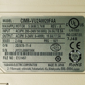 ใหม่เอี่ยมแท้ CIMR-VU2A0020FAA ไดรฟ์ปรับความถี่พร้อมการรับประกันหนึ่งปี - Product Image 6