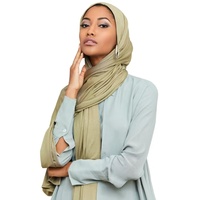 Voile Hijab de Luxe Uni en Coton Premium Extensible et Respirant pour Femme, Vente en Gros, Logo Personnalisé OEM, Faible MOQ