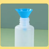 Vente en gros 10ml 20ml 30ml 50ml 100ml Bouteille de colle translucide à pointe pressable Bouteille d'huile de grêle en plastique avec bouchon de distribution ouvert par torsion