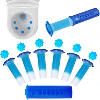 12 Petites Fleurs en Plastique - Gel Nettoyant Désodorisant et Parfumant pour Toilettes et Salles de Bain