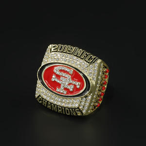 Anillo de Campeón de los San Francisco 49ers de 2019, Aleación de Zinc, Chapado en Oro Rosa, Juego de Anillos para Hombre, Recuerdo, Colección, Regalo de Cumpleaños - Product Image 1