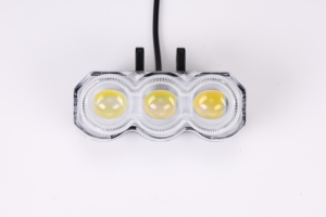 Yongyou Transparente Abdeckung Drei-Augen-LED-Zusatzlicht für Motorrad-Upgrade Original-Scheinwerfer für Sicherheit auf dunklen Straßen - Product Image 6
