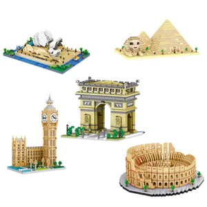 3D Puzzles Architecture Building Blocks Micro Blocks Educational DIY Assemble Toys Souvenirs Gift